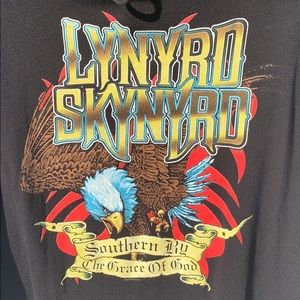 Lynard Skynyrd oversized black hoodie size Large